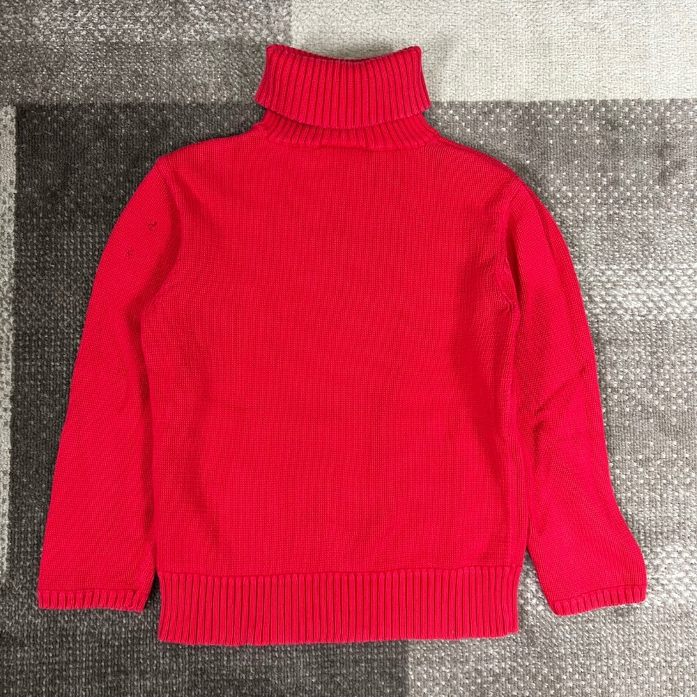 Vintage Polo Ralph Lauren Red Sequin American Flag Turtleneck Sweater Womens‎ S - Picture 3 of 8